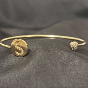 Henri Bendel S Gold Initial Bracelet